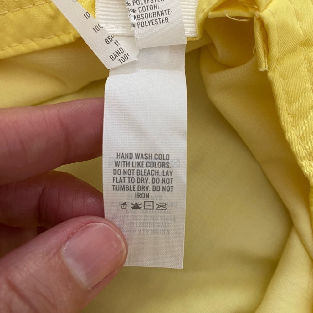 Aerie Women's Bright Yellow Bucket Hat Embroidered Sun One Size Summer - Picture 7 of 9